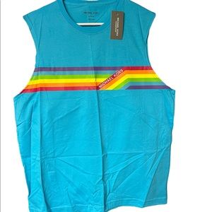 Michael Kors Mens Pride tank top- blue (Large)